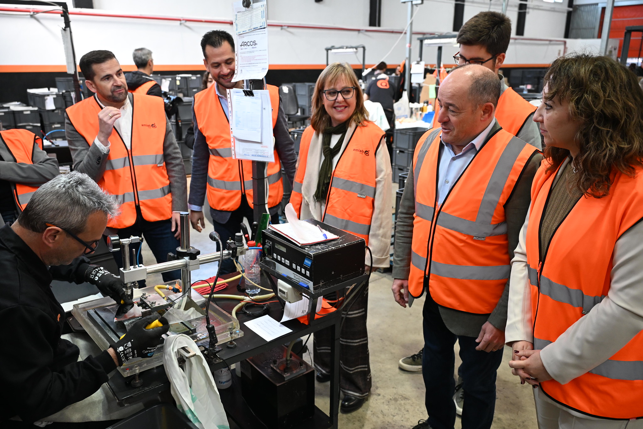 directora general de Empleo, Elena García Zalve, ha visitado las instalaciones de amiab en Romica – Albacete. Fotos JCCM8
