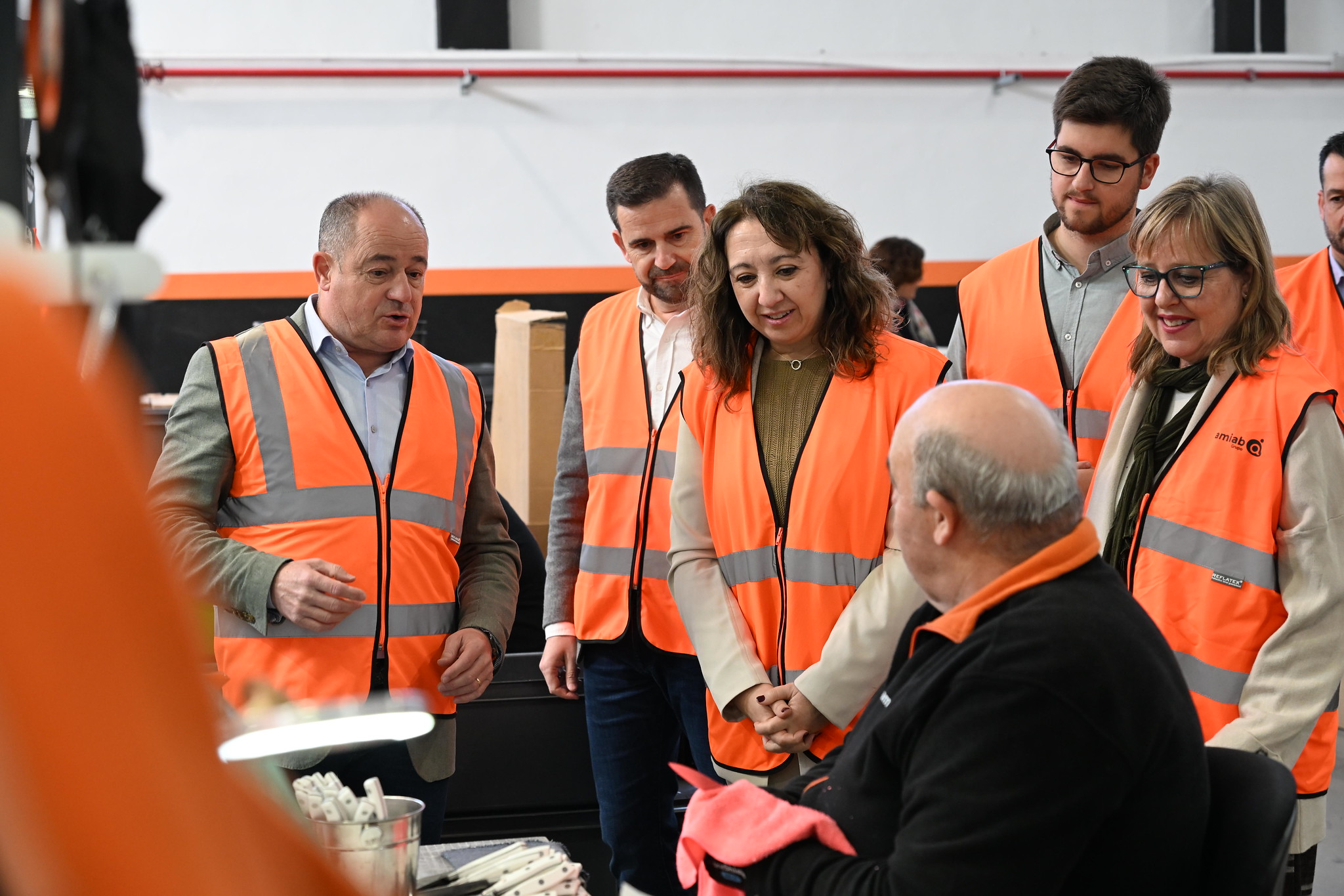 directora general de Empleo, Elena García Zalve, ha visitado las instalaciones de amiab en Romica – Albacete. Fotos JCCM9