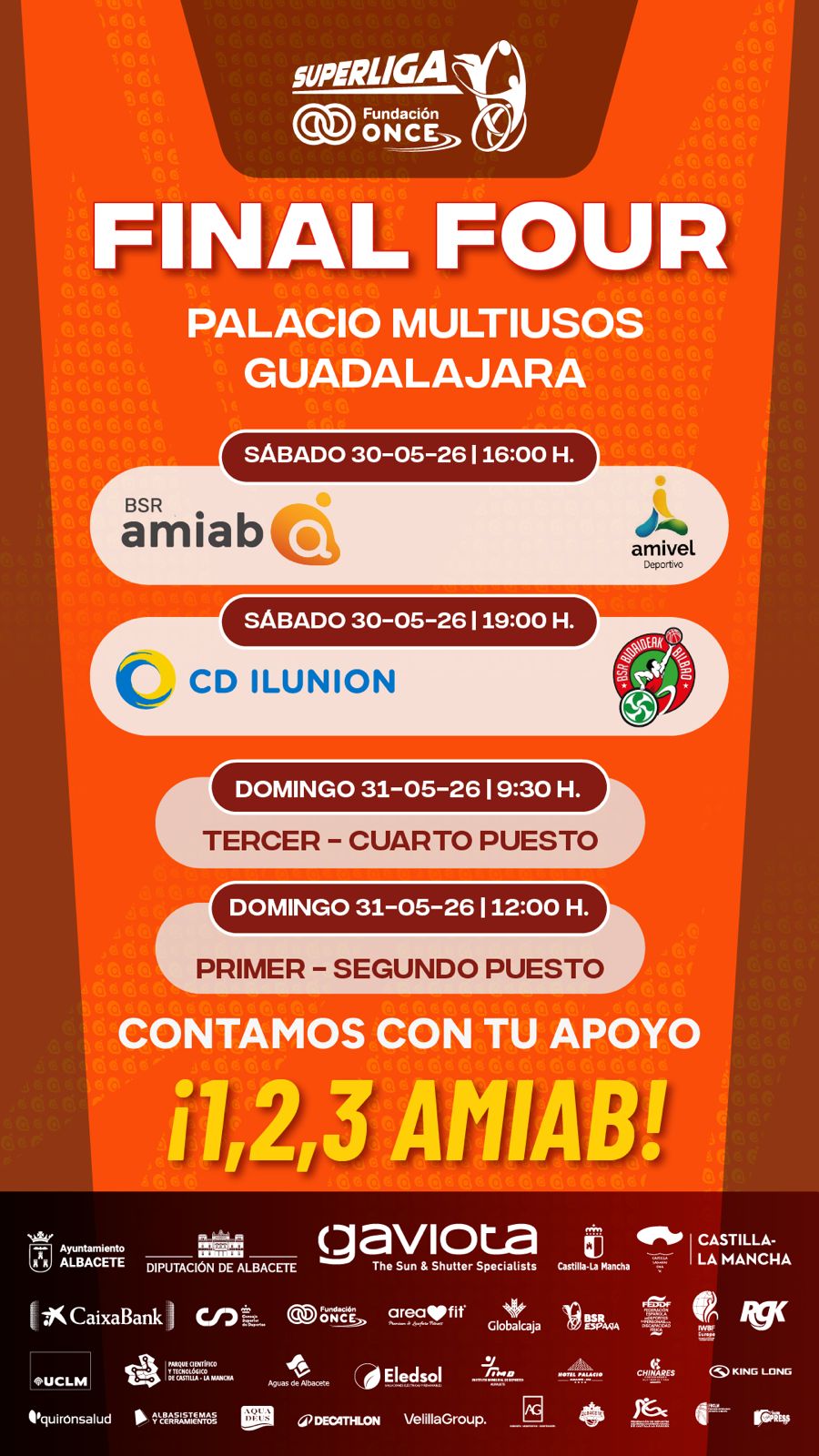 El BSR amiab se juega la liga en Guadalajara los días 30 y 31 de mayo