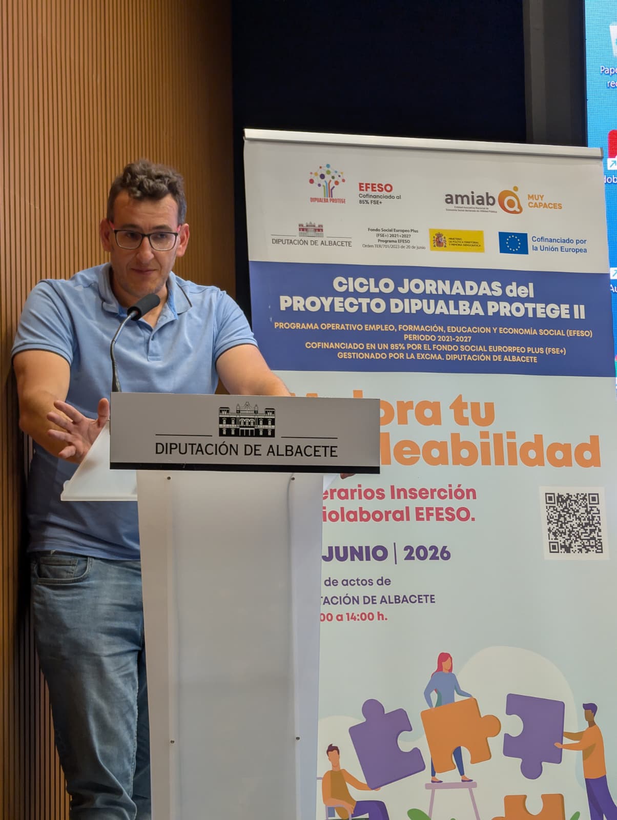 La Diputación de Albacete, junto con amiab, lucha por la inclusión laboral a través de la jornada ‘Mejora tu empleabilidad’
