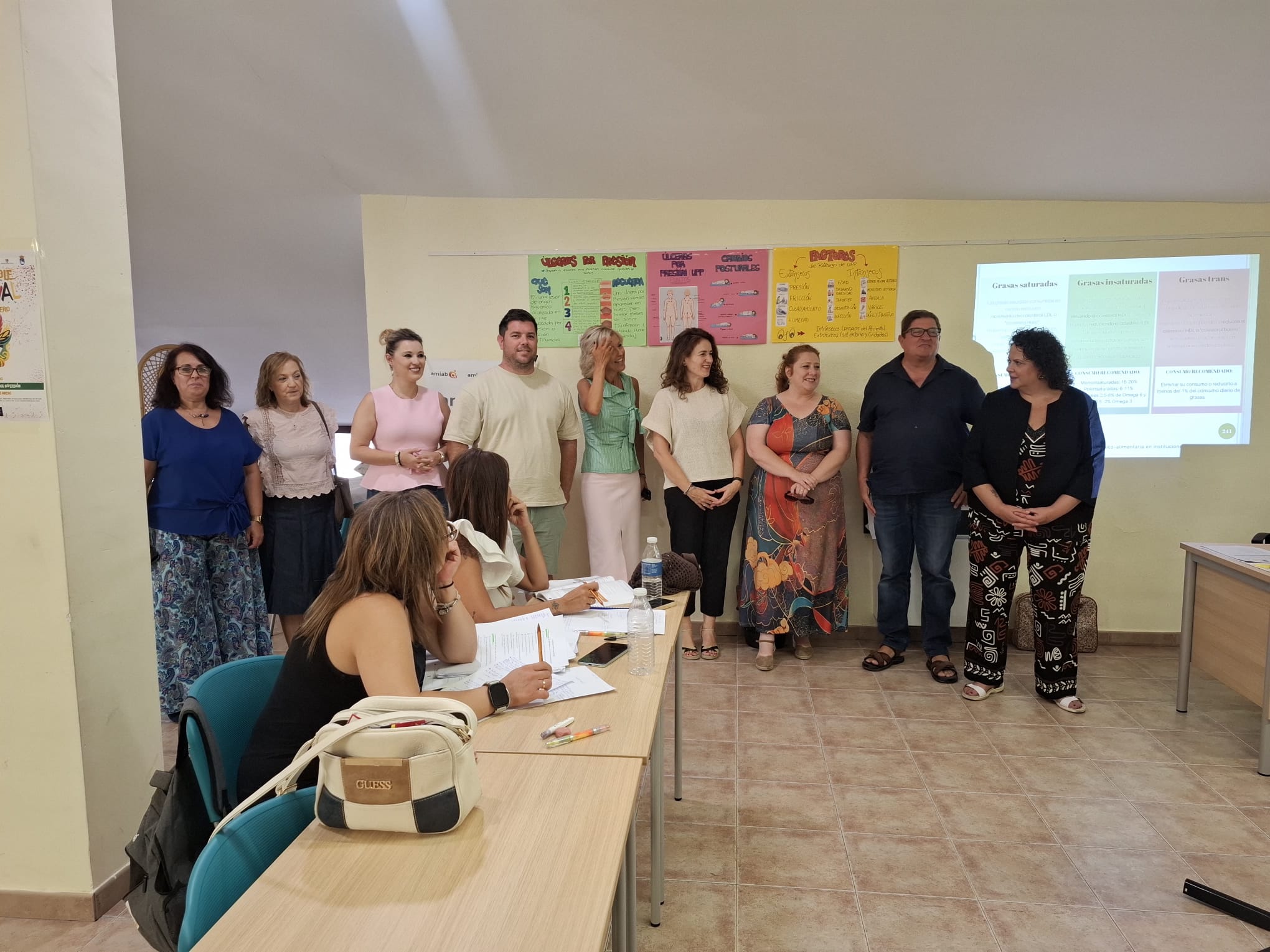 Visita institucional en el curso de Atención Sociosanitaria a Personas Dependientes en Instituciones Sociales impartido por amiab en Arcas del Villar (Cuenca)